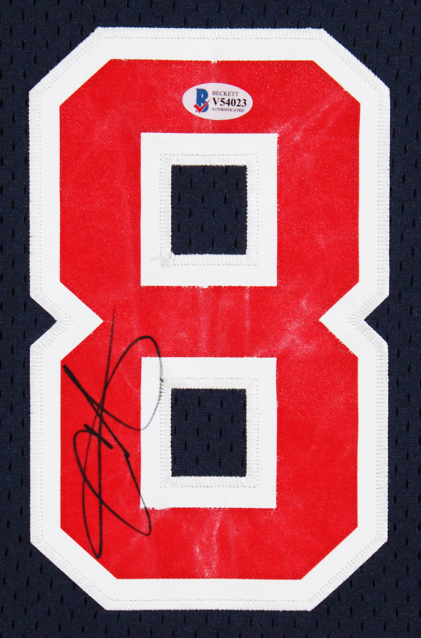 Nuggets Carmelo Anthony Signed Navy Blue Team USA Reebok Framed Jersey BAS COA