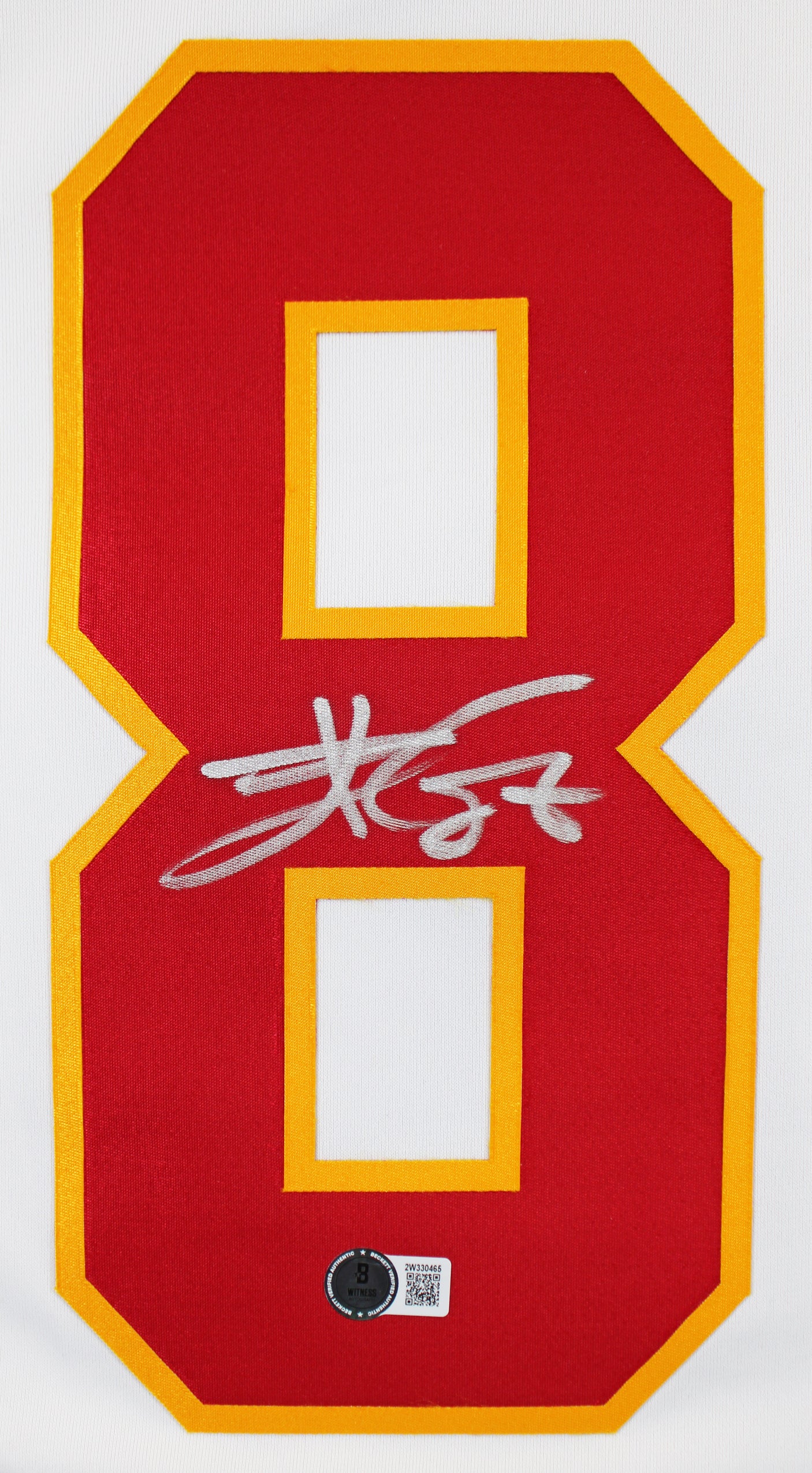 Chiefs Travis Kelce Authentic Signed White Nike Limited Jersey BAS Witnessed