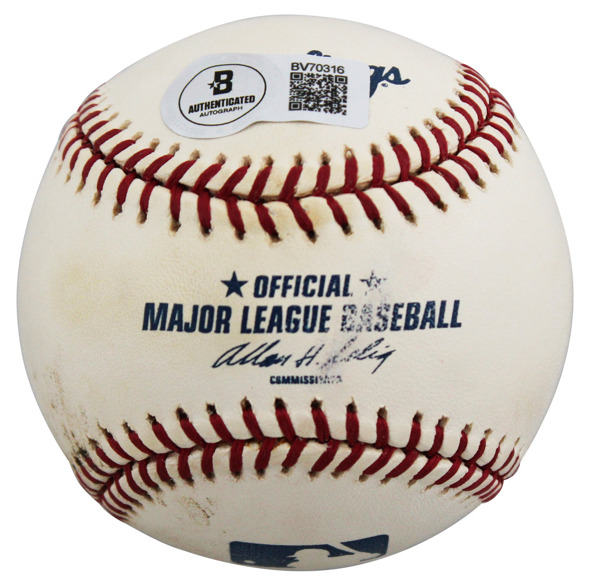 Reds Frank Robinson Authentic Signed Allen Selig OML Baseball BAS #BV70316