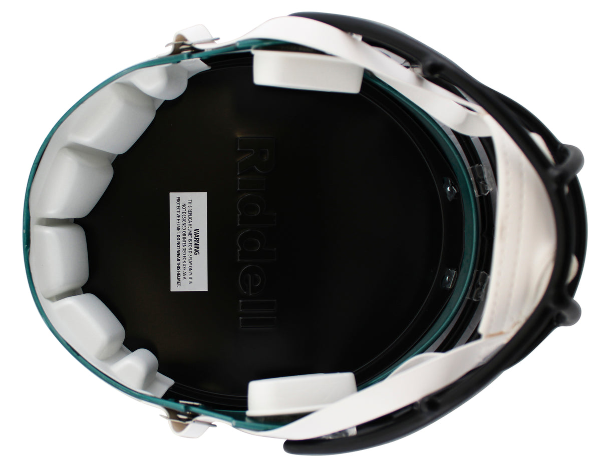 Eagles Quinyon Mitchell Signed Full Size Speed Rep Helmet W/ Case JSA Witnessed