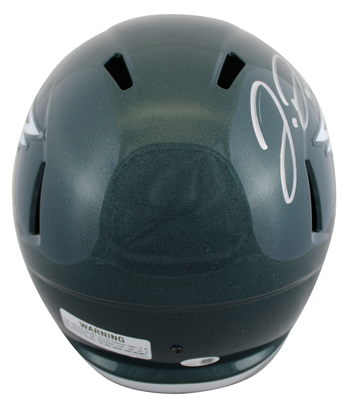 Eagles Jordan Davis Signed F/S Speed Rep Helmet W/ Case W/ Silver Sig JSA Wit