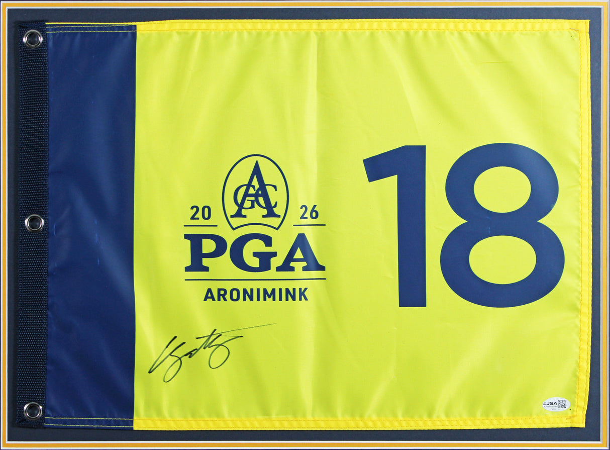Chris Gotterup Signed & Framed 2026 PGA Championship Pin Flag JSA #CM34155