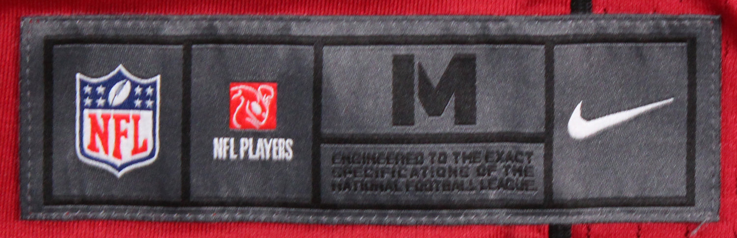 Cardinals Kurt Warner Signed Red Nike Game Jersey w/ Black Sig BAS Witnessed