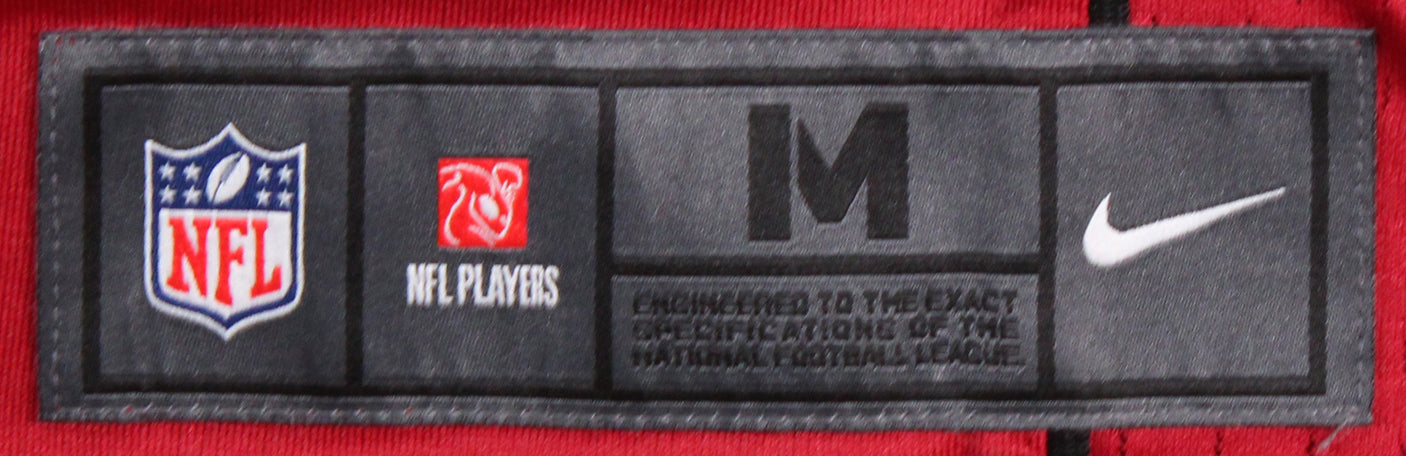 Cardinals Kurt Warner Signed Red Nike Game Jersey w/ Black Sig BAS Witnessed