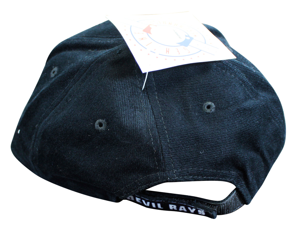 Rays Jim Morris "The Rookie" Authentic Signed Black Velcro Baseball Hat BAS 1