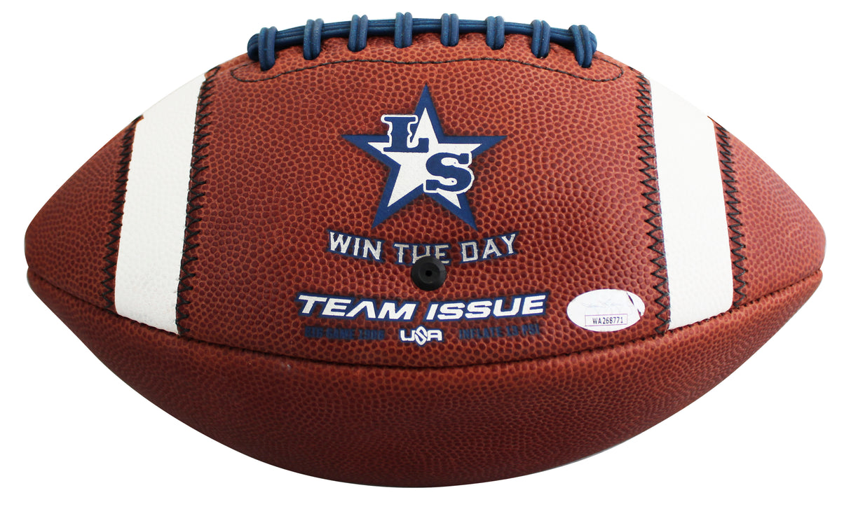 Marvin Mims "2019 Mr. Texas Football" Signed LSHS Team Issue Football JSA Wit