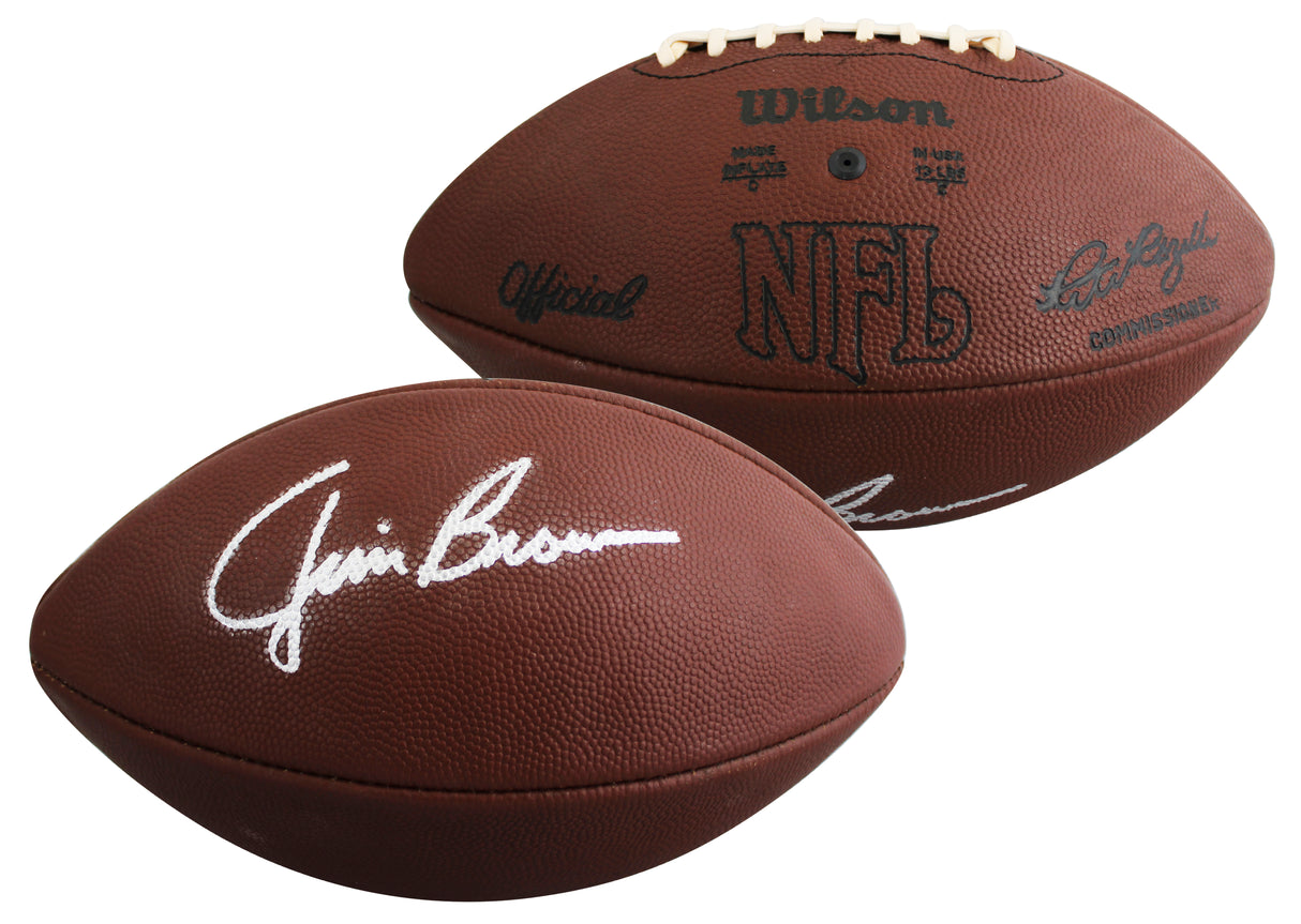 Browns Jim Brown Signed Vintage Official Wilson Nfl Football JSA #AM11741