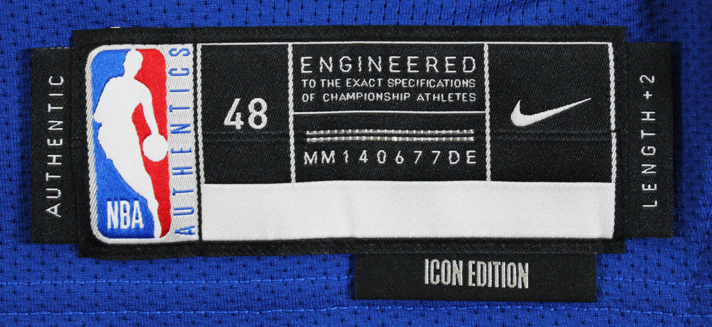 Stephen Curry "Human Torch" Signed Blue Nike Icon Edition Authentic Jersey BAS W