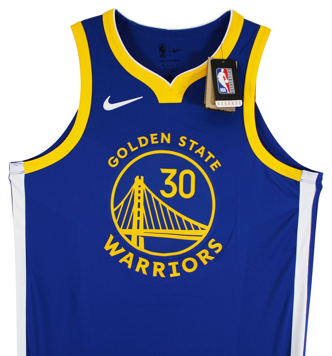Stephen Curry "4x Champ" Signed Blue Nike Icon Edition Authentic Jersey BAS Wit