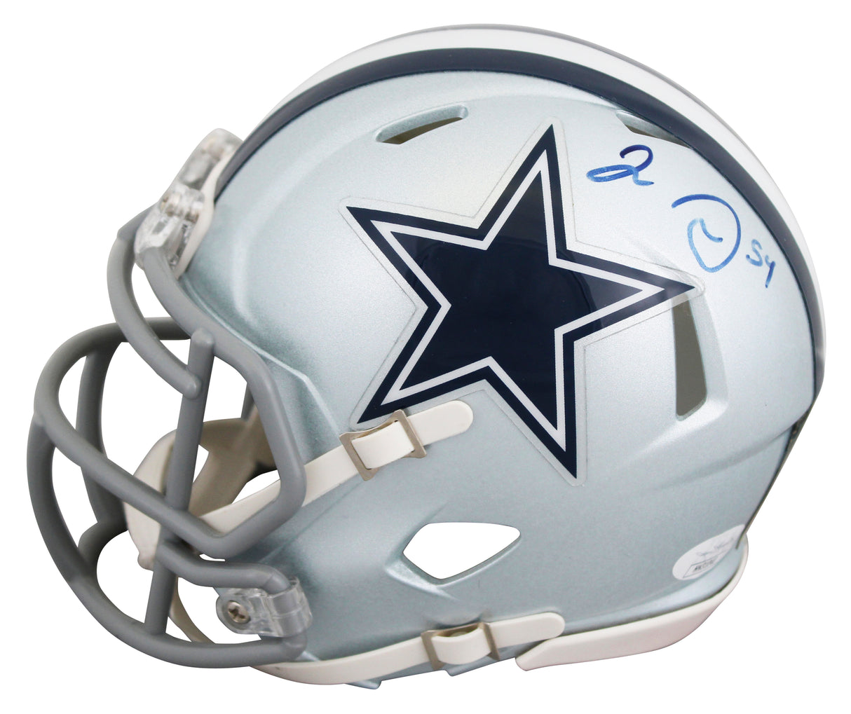 Cowboys Jaylon Smith Authentic Signed Silver Speed Mini Helmet JSA #HH31040