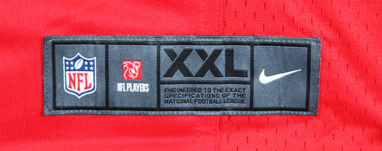 Chiefs Xavier Worthy Signed Red Nike Limited Jersey w/ Black Signature Fanatics