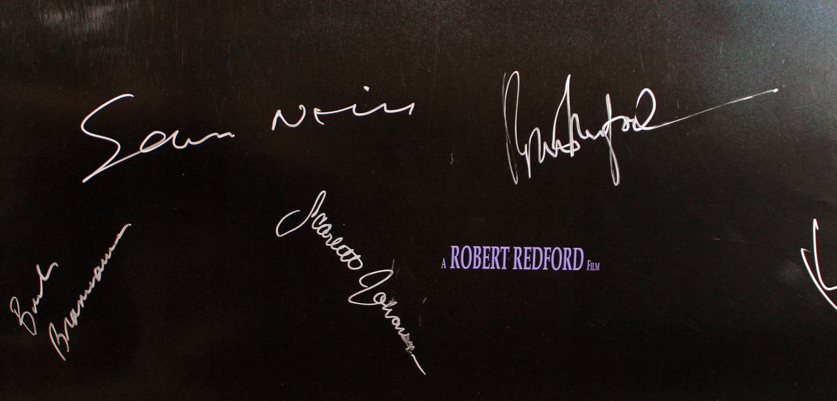 The Horse Whisperer (6) Johansson, Redford, Neill, +3 Signed 27x40 Poster BAS