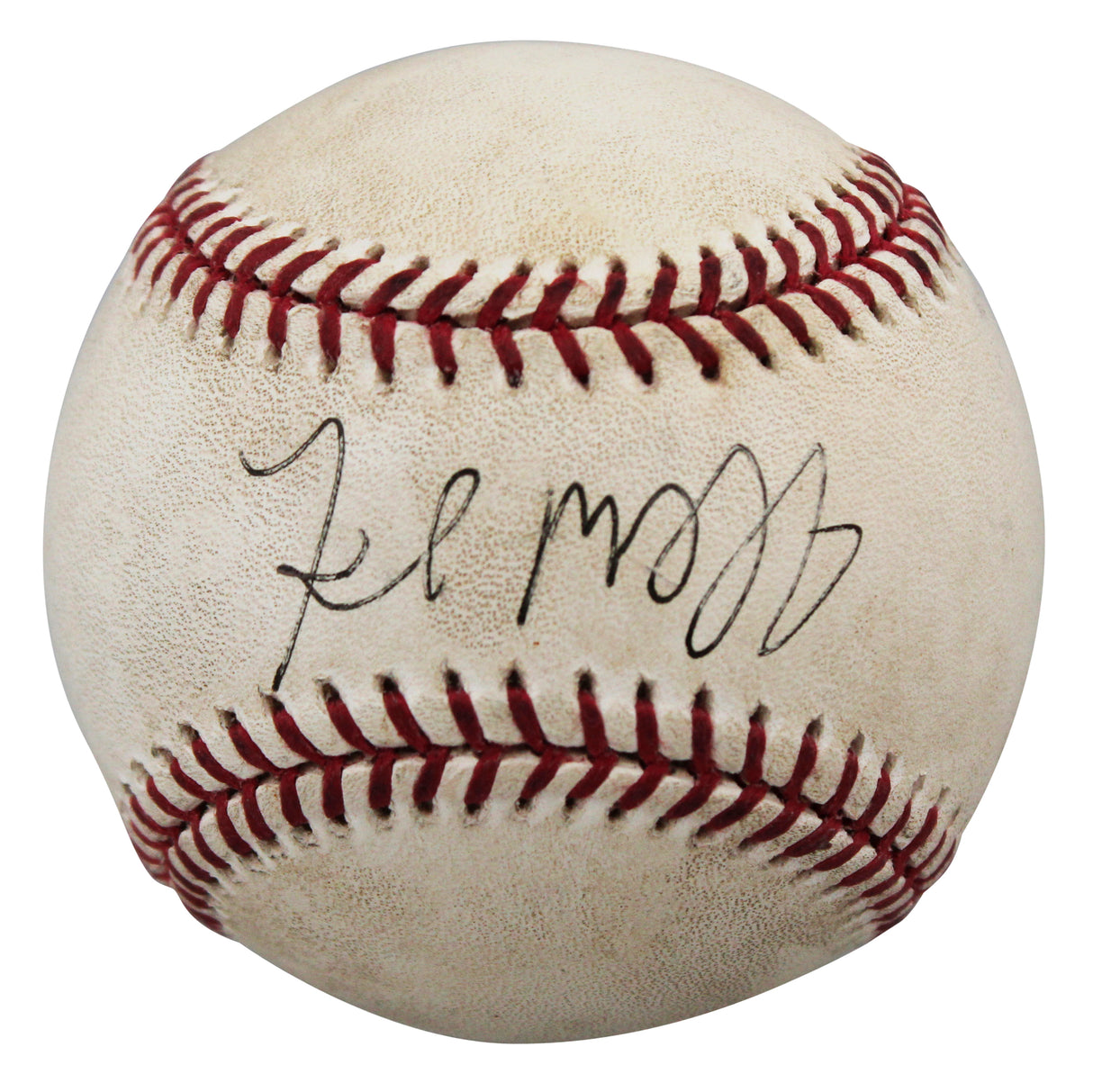 Rays Fred McGriff Authentic Signed Game Used Sellig OML Baseball BAS #BV70292