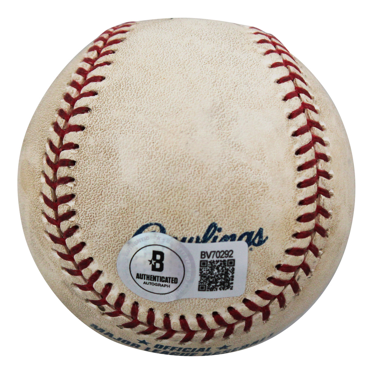 Rays Fred McGriff Authentic Signed Game Used Sellig OML Baseball BAS #BV70292