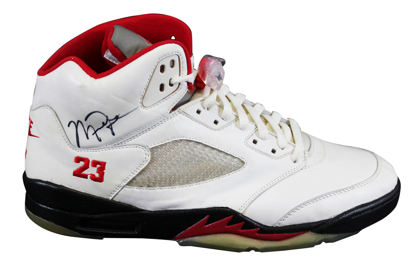 Bulls Michael Jordan Signed Nike Air Jordan V Size 13 Shoes w/ Original Box BAS