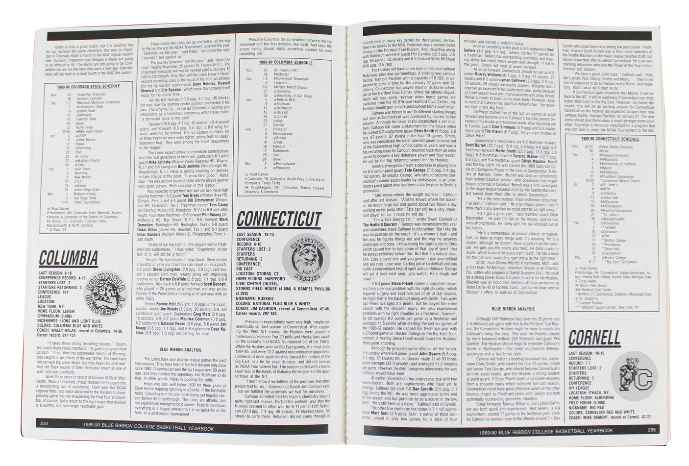 Shaquille O'Neal Signed 1989-90 College Basketball LSU Yearbook BAS W #3W388793