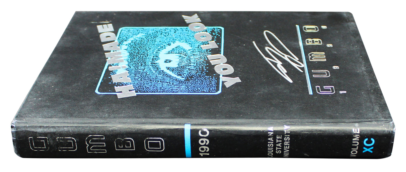 Lakers Shaquille O'Neal Authentic Signed 1990 LSU Yearbook BAS Witness #3W388794