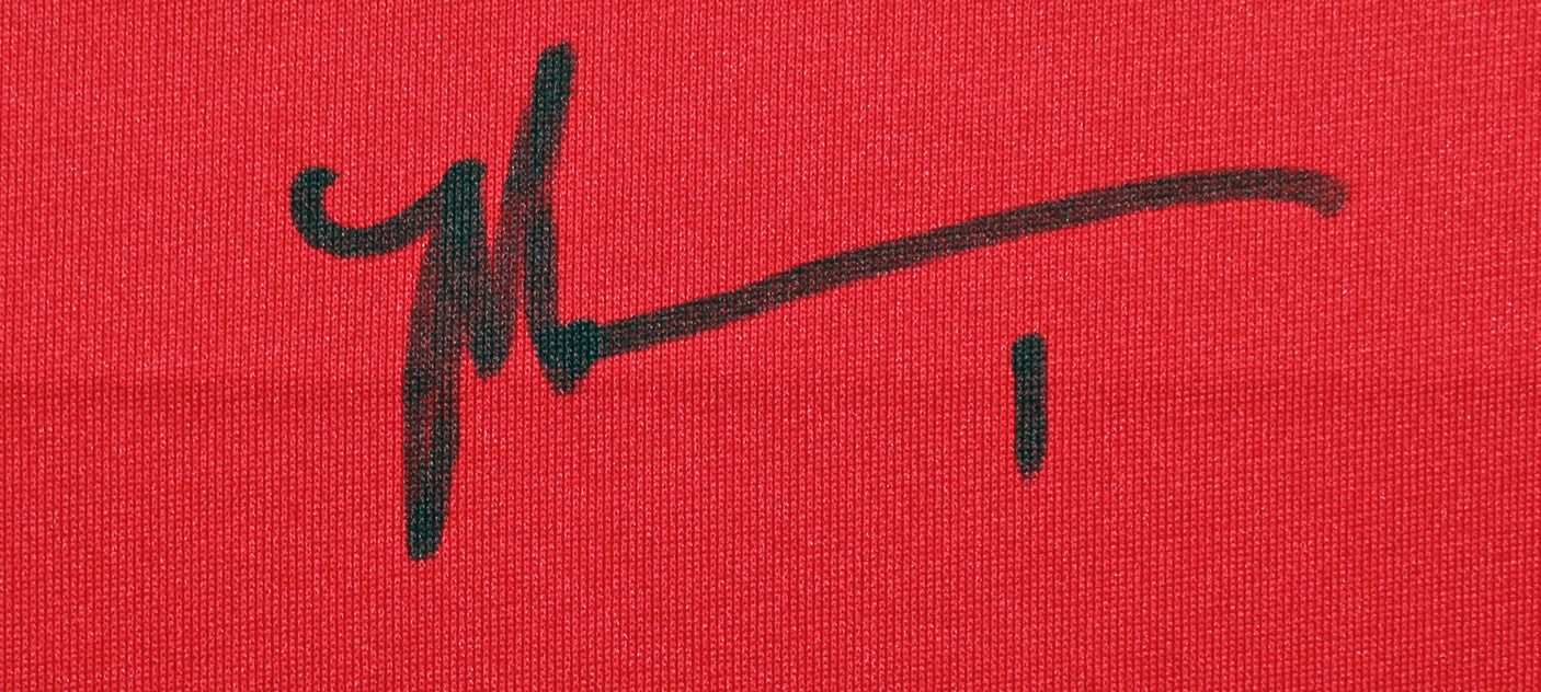 Giants Malik Nabers Authentic Signed Century Red Nike Game Jersey Fanatics