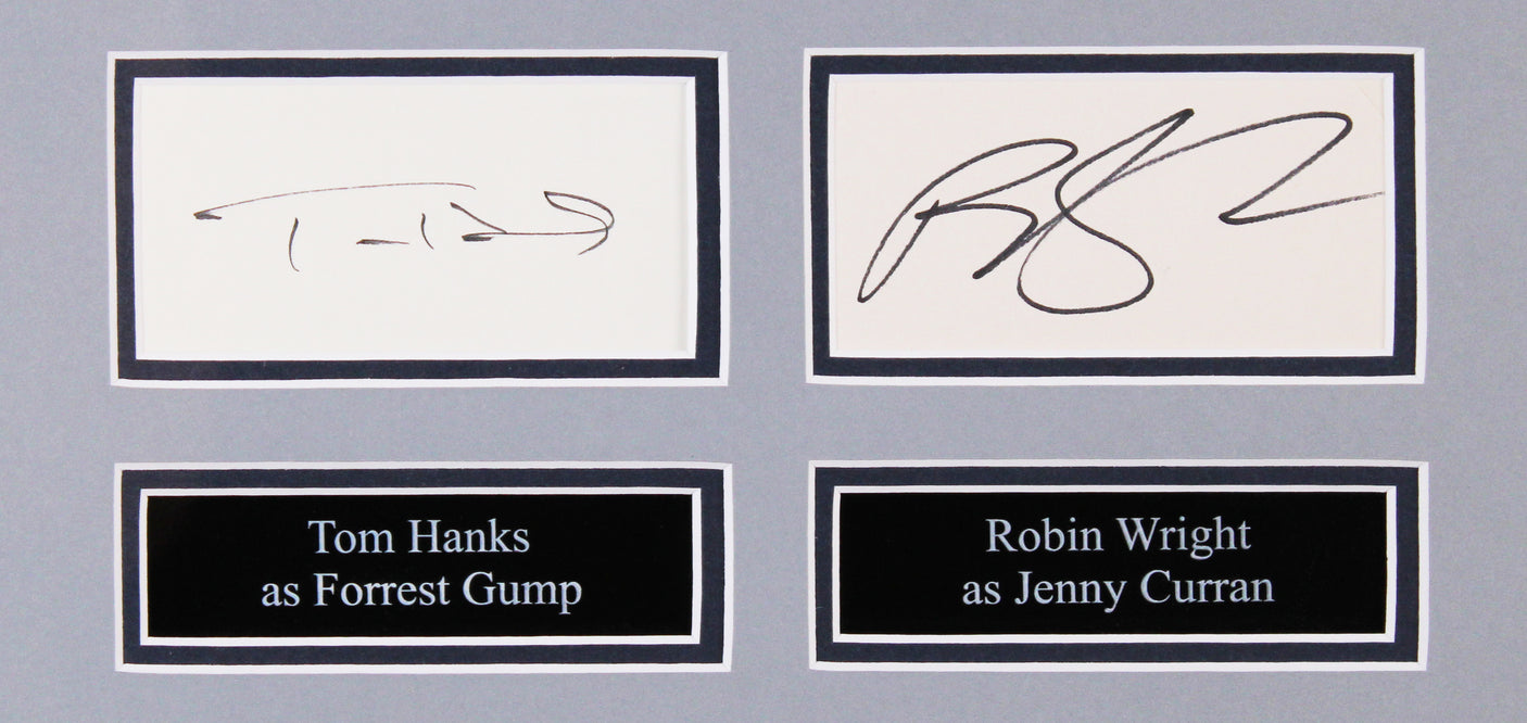Forrest Gump (4) Hanks, Sinise, Field, Wright Signed Framed Display BAS #AD38611