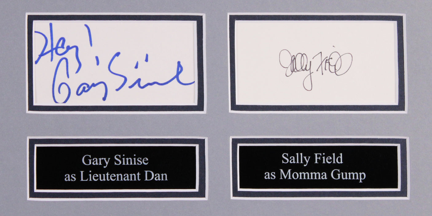 Forrest Gump (4) Hanks, Sinise, Field, Wright Signed Framed Display BAS #AD38611