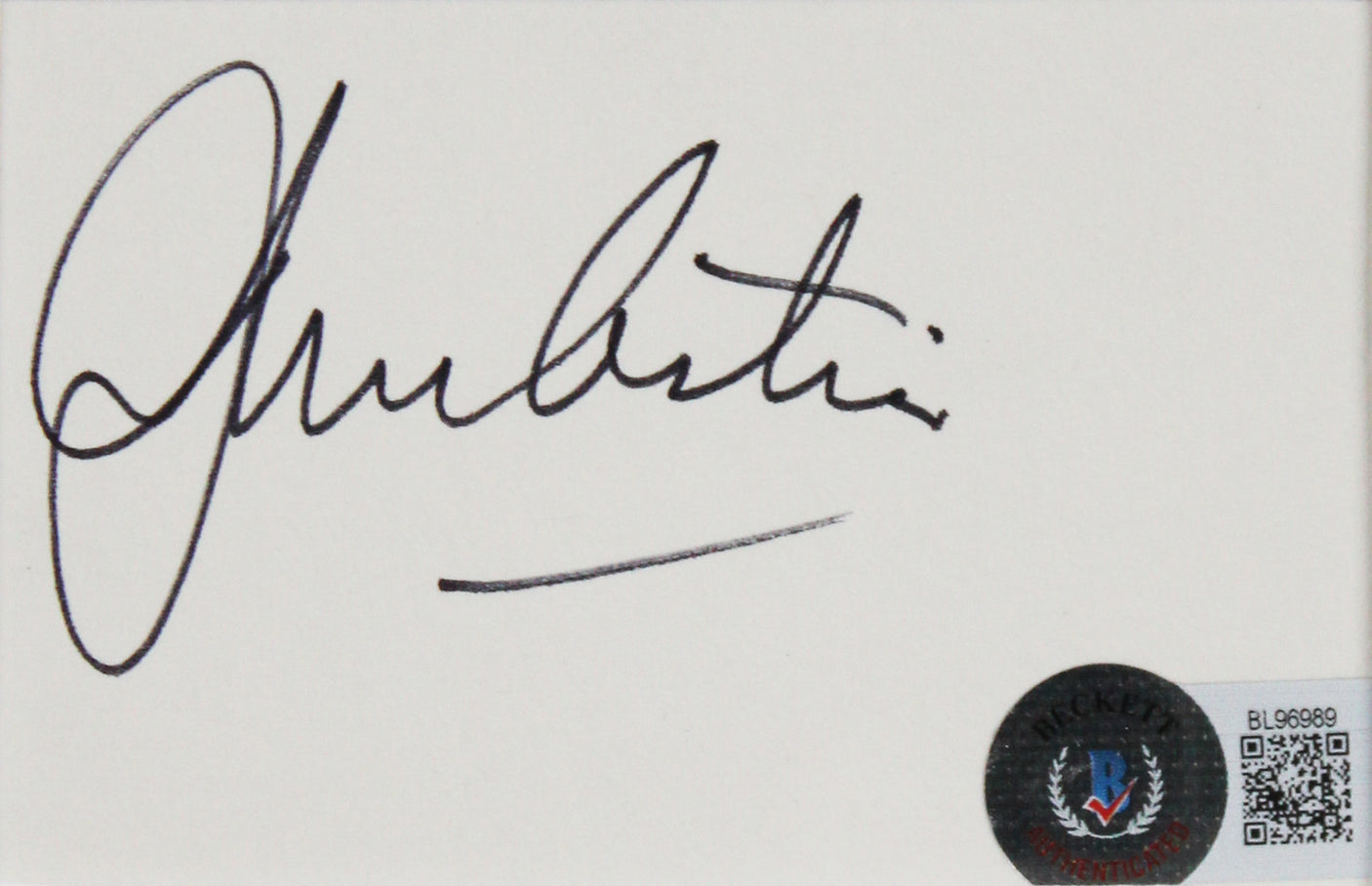 John Astin The Addams Family Authentic Signed 3x5 Index Card Framed Display BAS