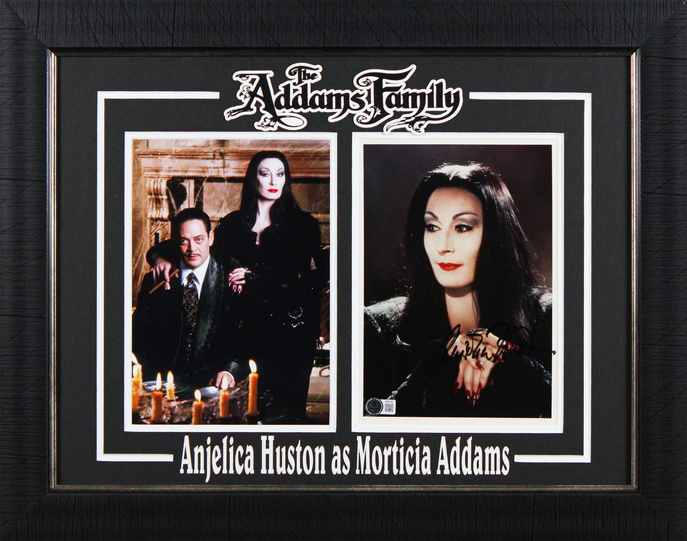 Anjelica Houston The Addams Family Signed 8x10 Framed Photo BAS #T01187