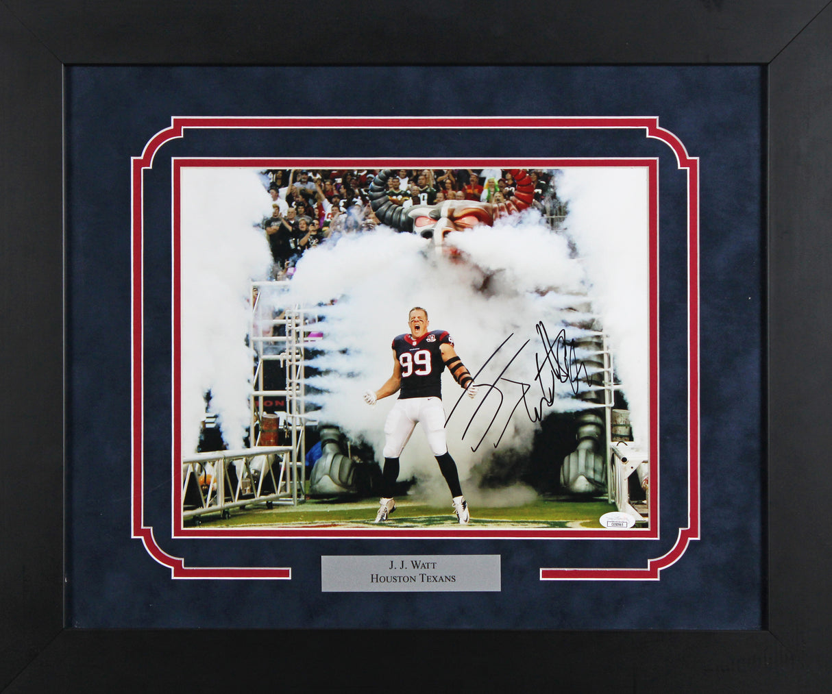 Texans J.J. Watt Authentic Signed 11x14 Framed Photo Autographed JSA #CE50965