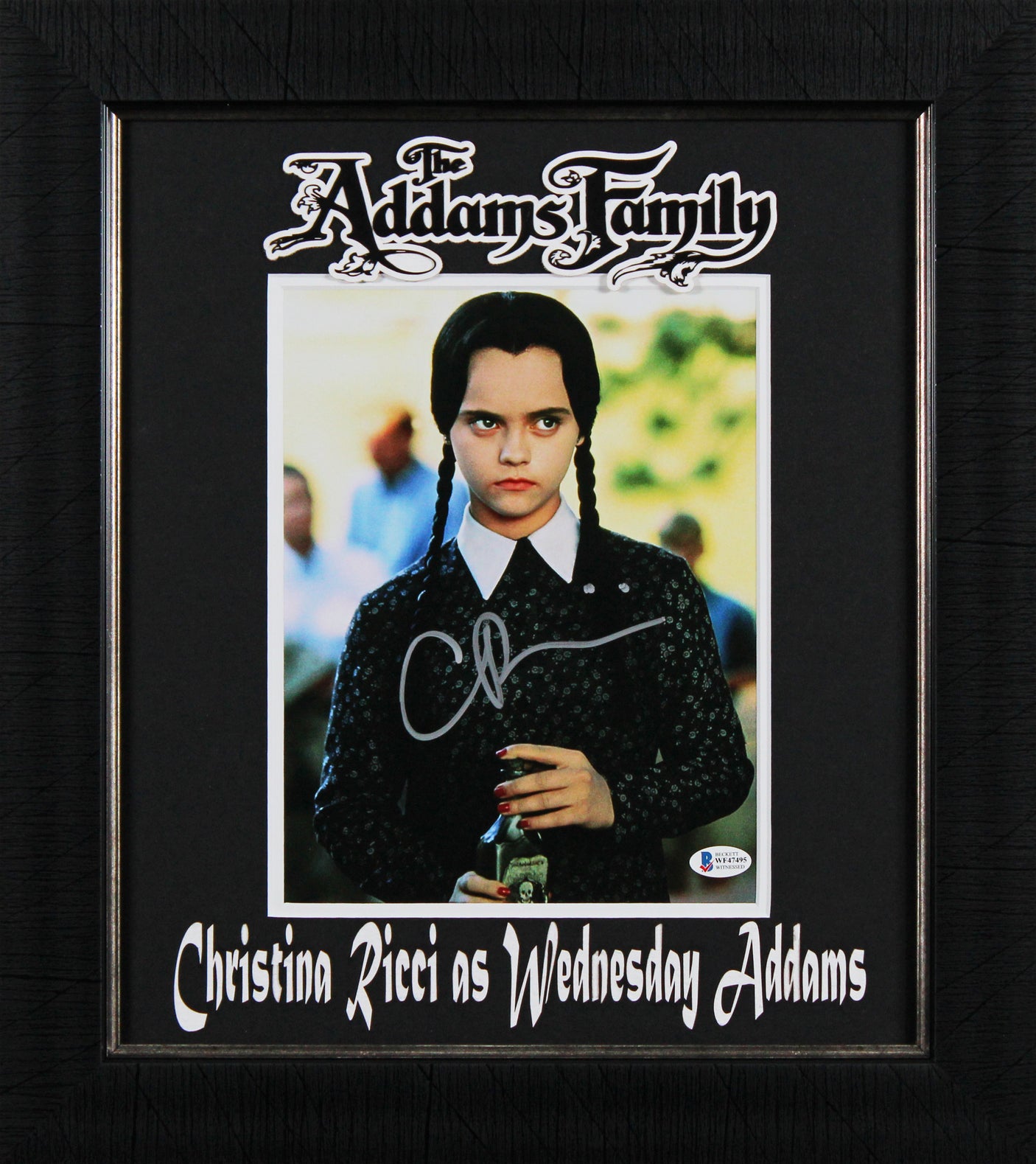 Christina Ricci The Addams Family Signed 8x10 Framed Photo BAS #WF47495