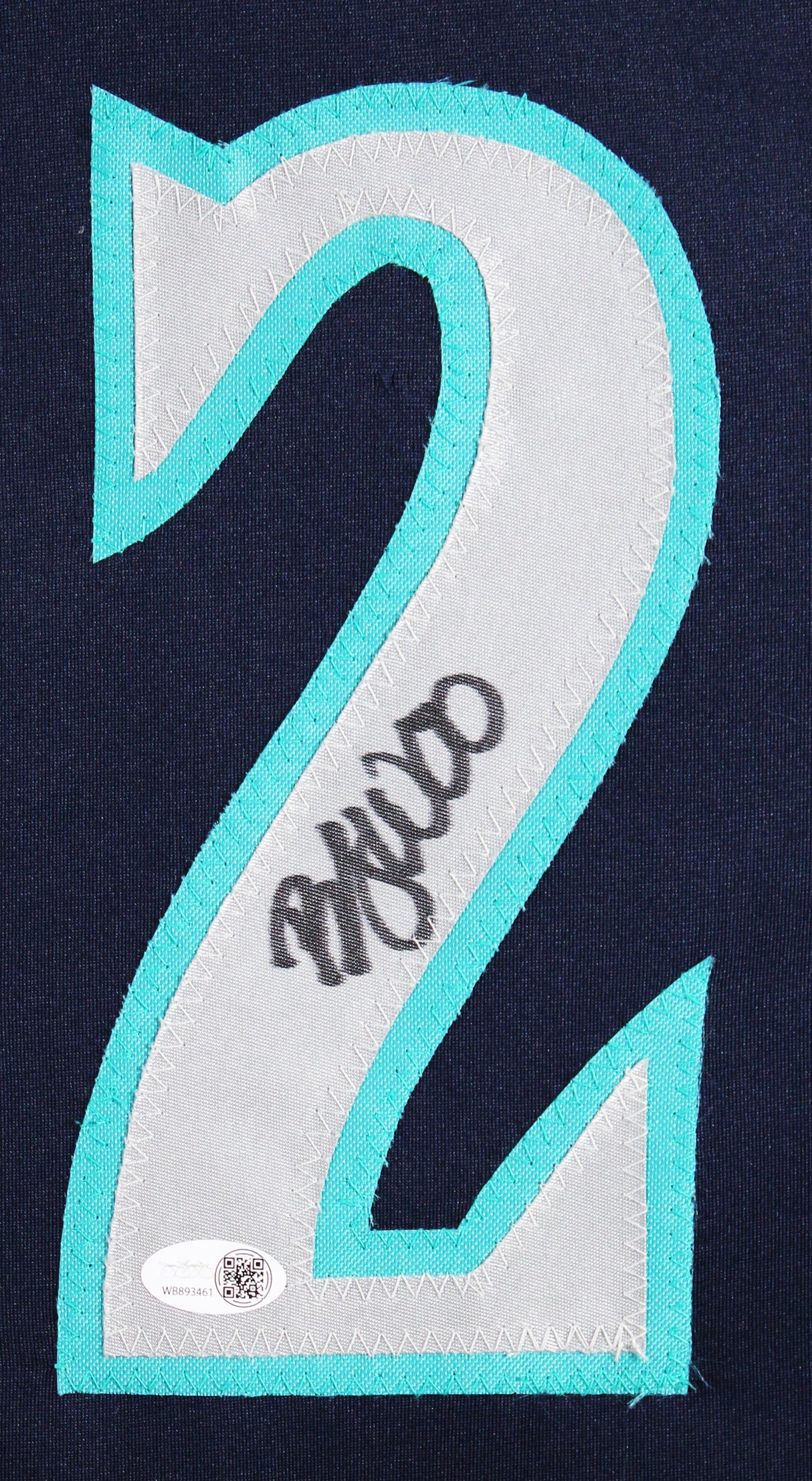Bryan Woo Authentic Signed Navy Pro Style Framed Jersey Autographed BAS Witness