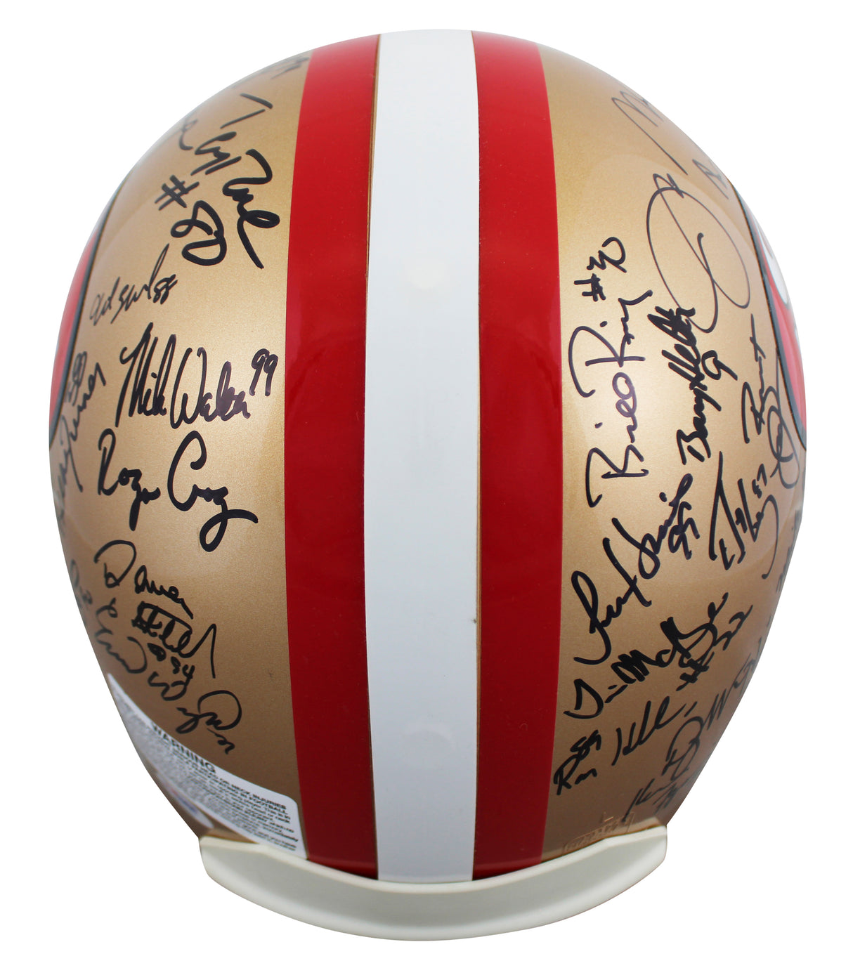 49ers Legends (37) Montana, Young, Rice, Clark +33 Signed F/S Proline Helmet PSA
