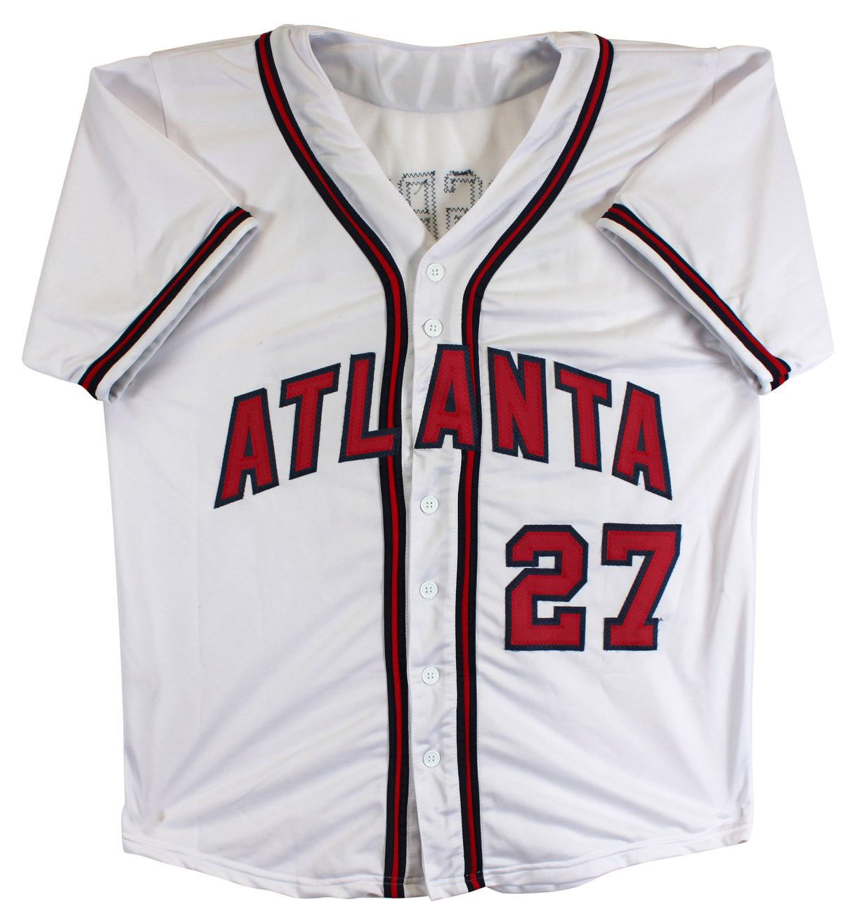 Fred McGriff Authentic Signed White Pro Style Jersey Autographed BAS Witnessed