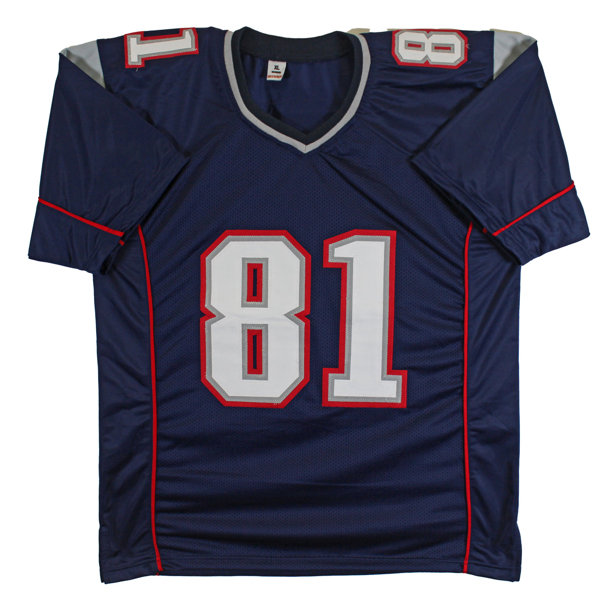 Randy Moss Authentic Signed Navy Blue Pro Style Jersey Autographed BAS Witnessed