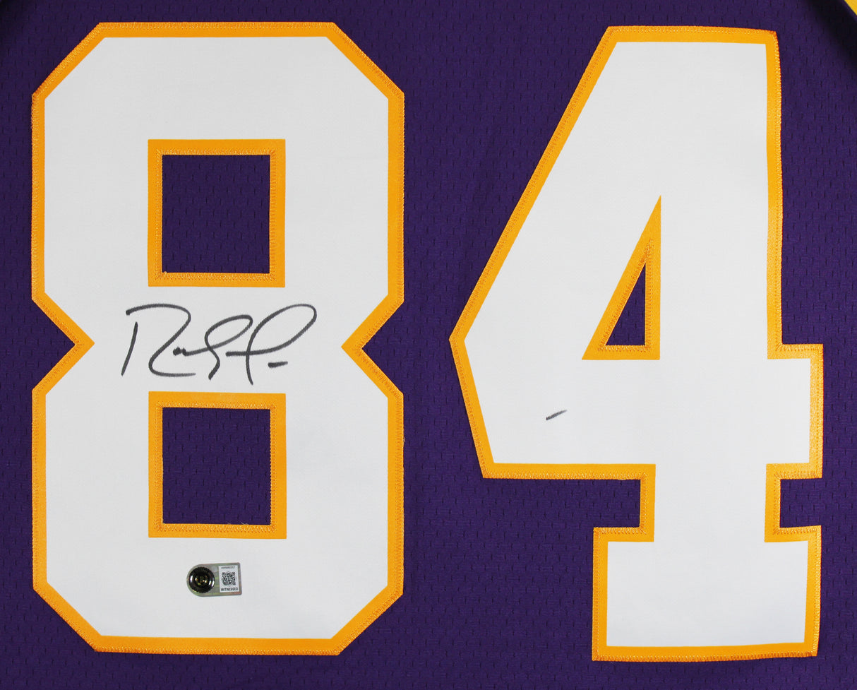 Vikings Randy Moss Authentic Signed Purple M&N 1998 TB Jersey BAS Wit #4W986557