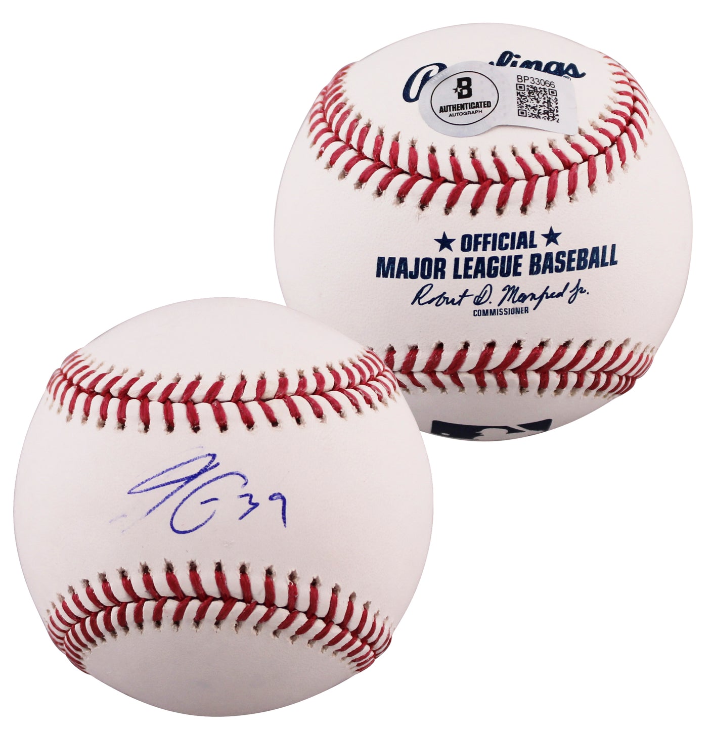 Rockies Thairo Estrada Authentic Signed OML Baseball Autographed BAS #BP33066