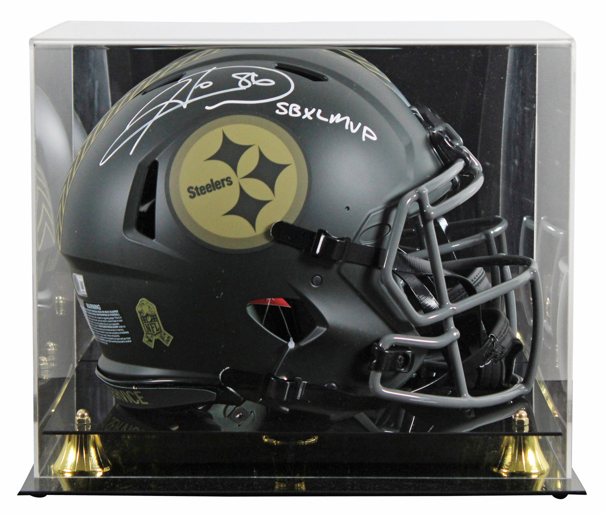 Steelers Hines Ward "SB MVP" Signed STS IV F/S Speed Proline Helmet W/ Case BAS