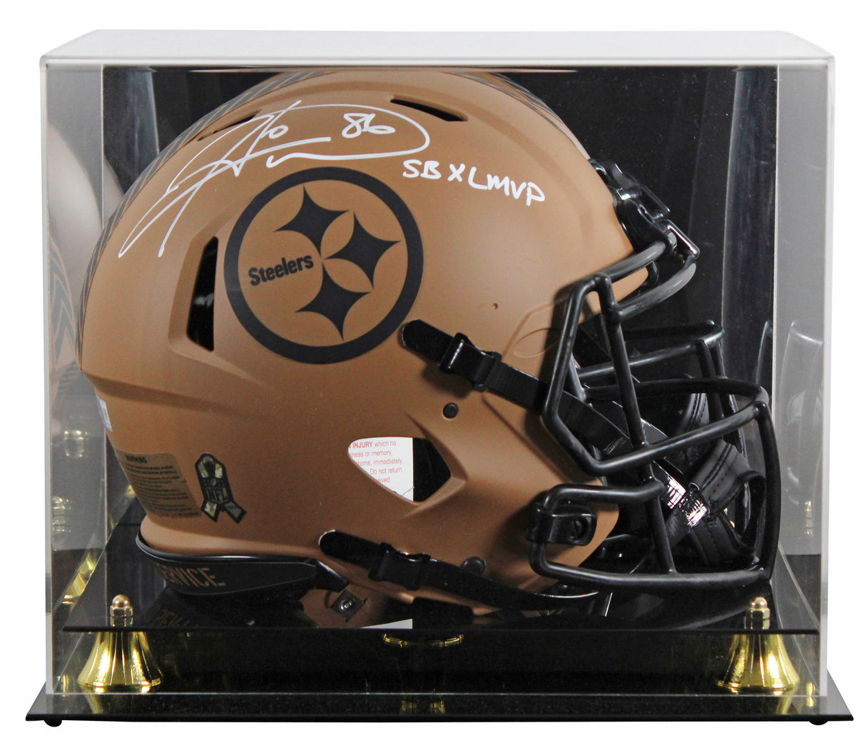 Steelers Hines Ward "SB MVP" Signed STS II F/S Speed Proline Helmet W/ Case BAS