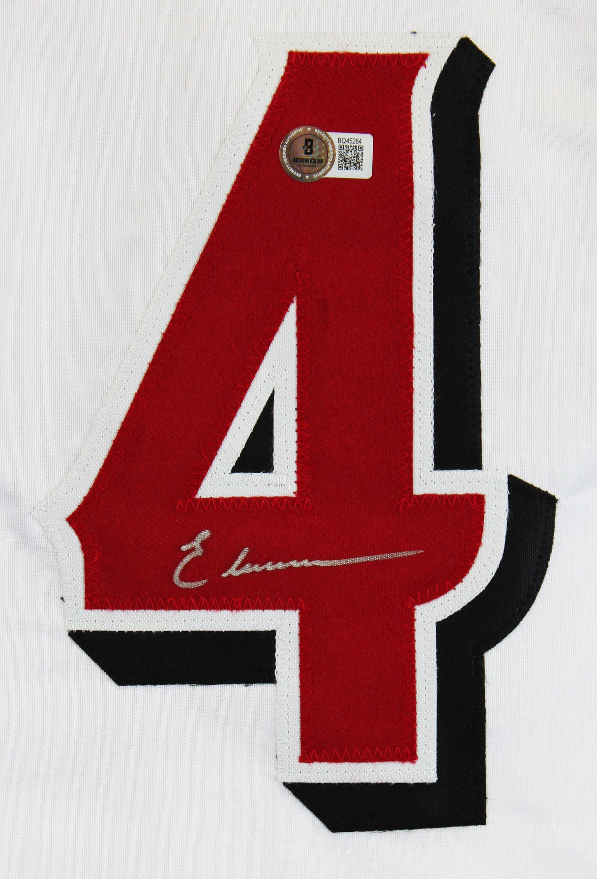 Elly De La Cruz Authentic Signed White Pro Style Jersey w/ Dropshadow BAS 2