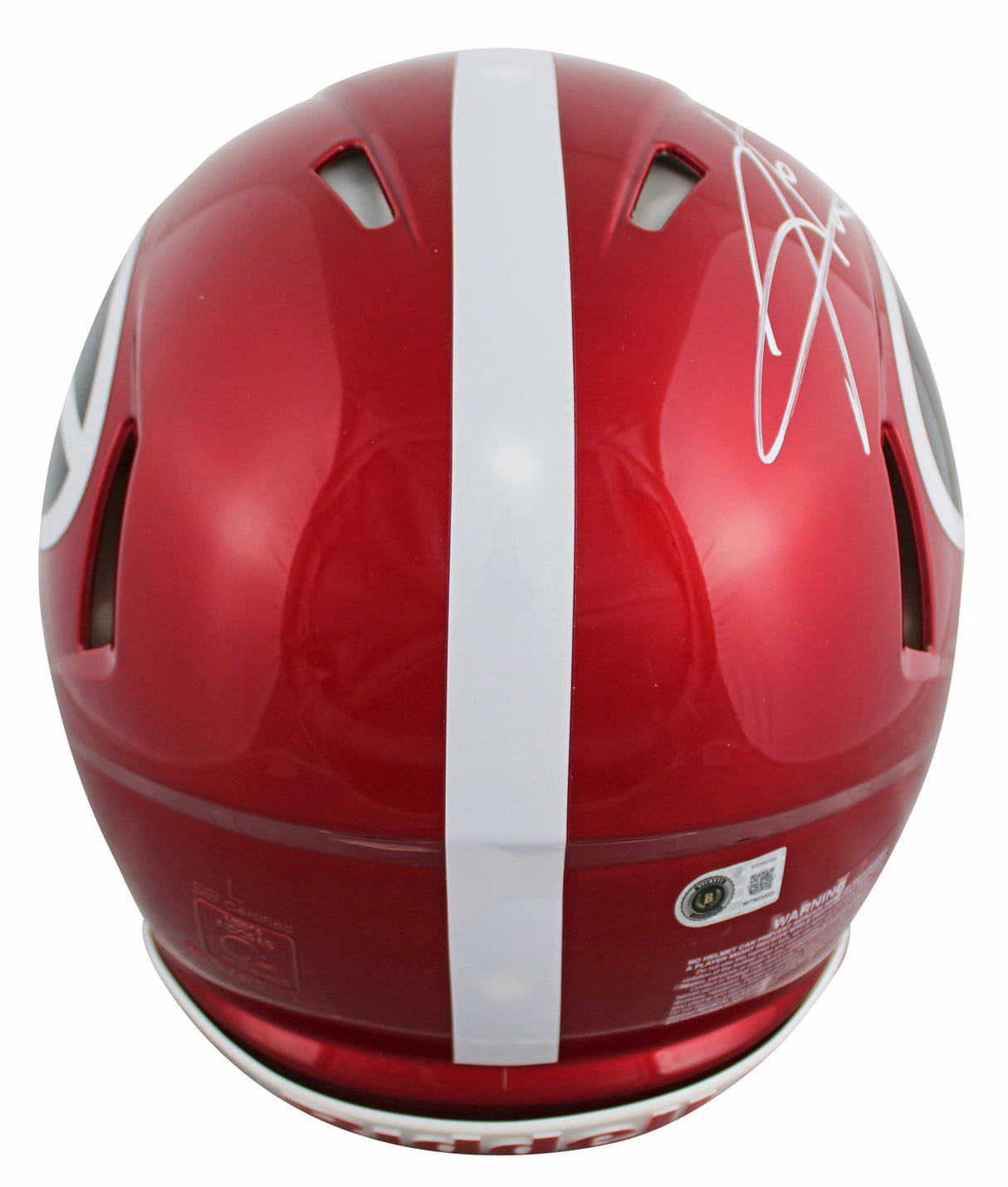 Georgia Hines Ward Signed Flash Full Size Speed Proline Helmet W/ Case BAS Wit