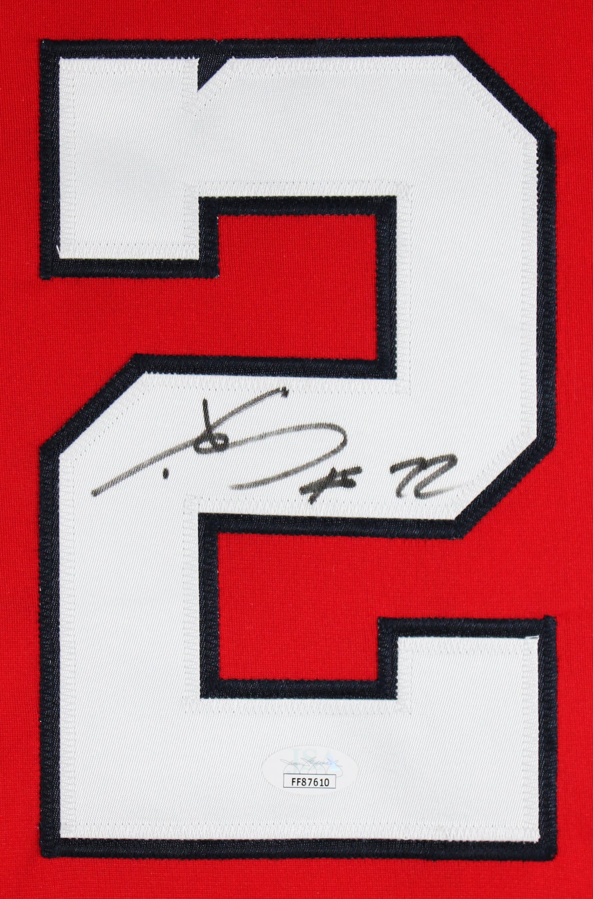 Juan Soto Authentic Signed Red Pro Style Framed Jersey Autographed JSA #FF87610