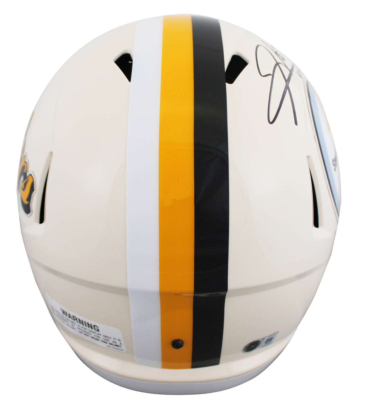 Steelers Hines Ward Signed Retro Full Size Speed Rep Helmet W/ Case BAS Witness