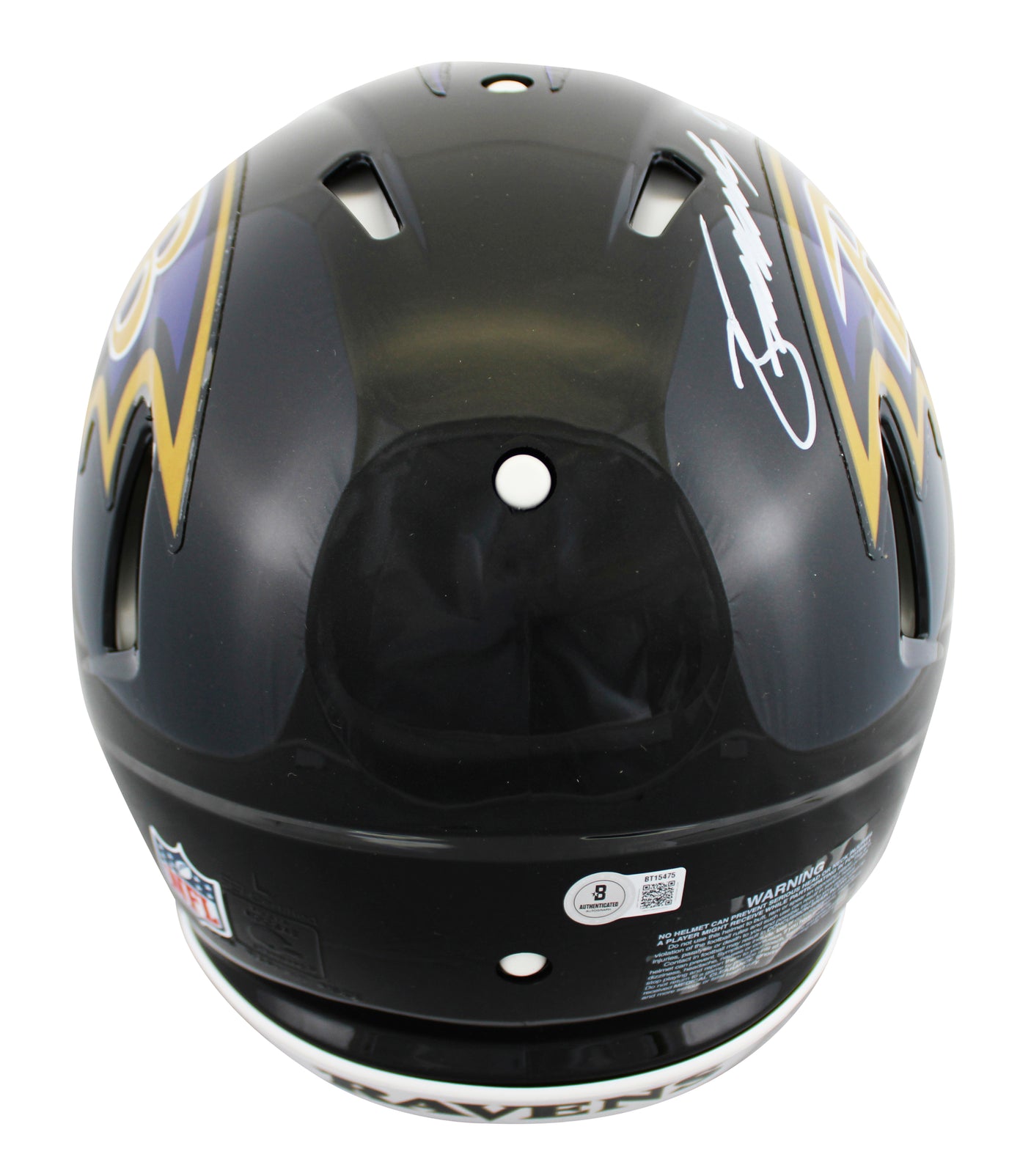 Ravens Zay Flowers Authentic Signed Full Size Speed Proline Helmet w/ Case BAS