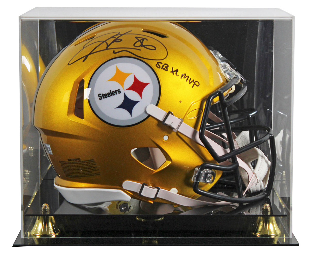 Steelers Hines Ward "SB MVP" Signed Flash F/S Speed Proline Helmet W/ Case BAS W