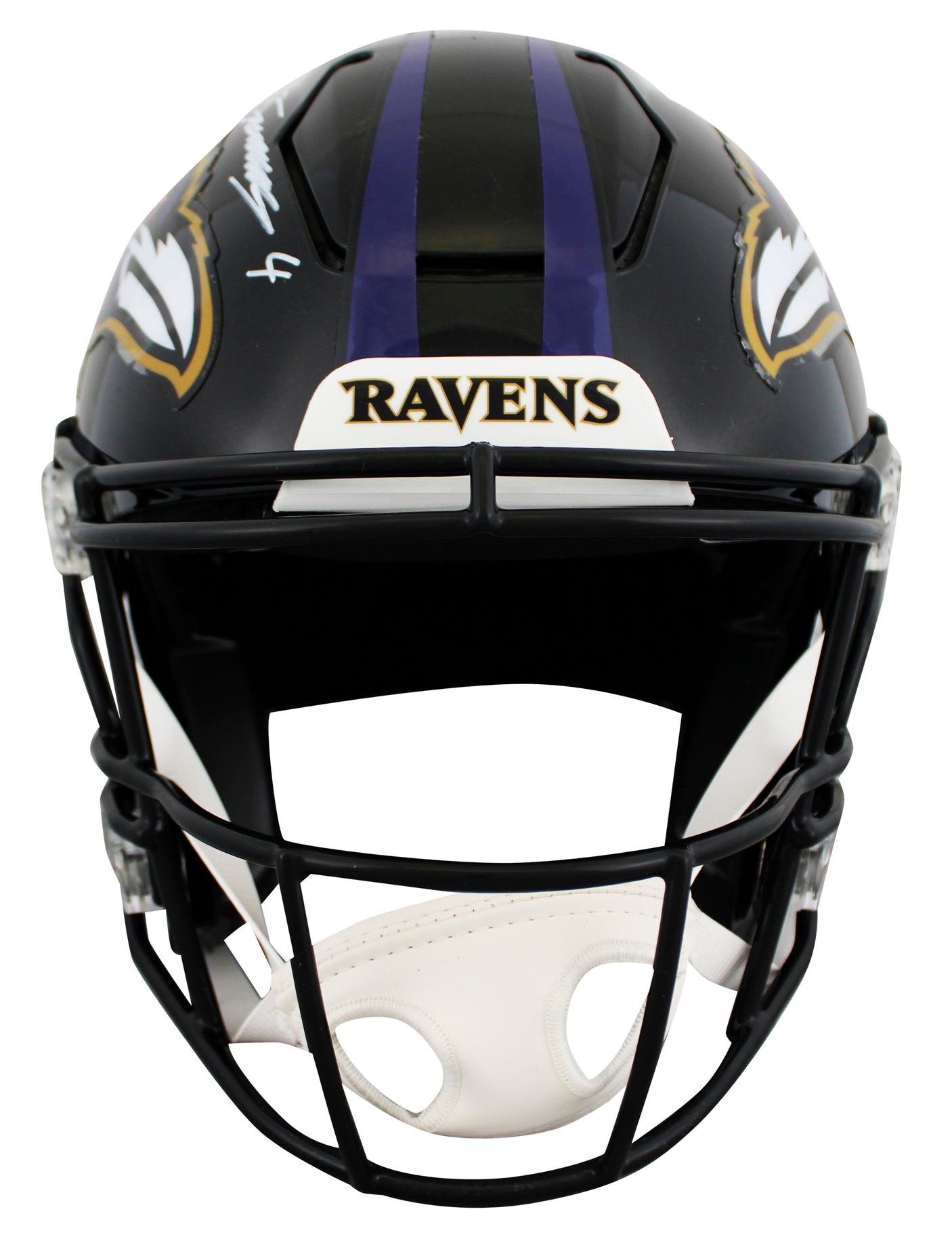 Ravens Zay Flowers Authentic Signed Riddell Speed Flex Full Size Helmet BAS