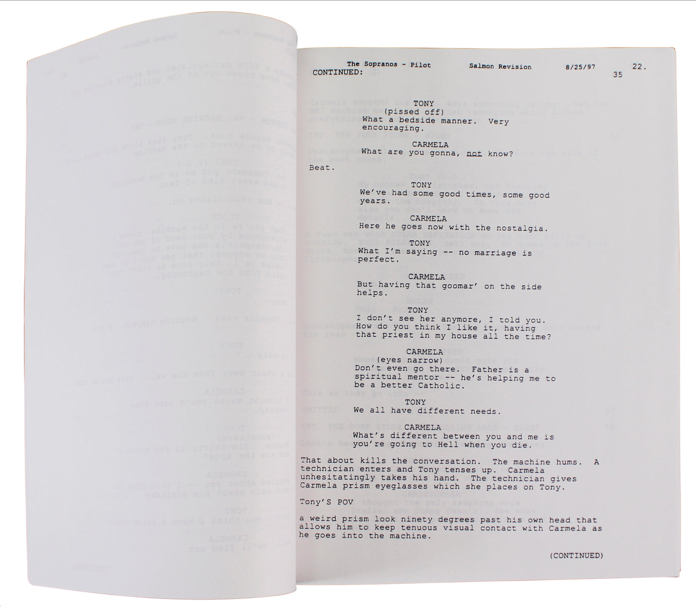 The Sopranos (11) Gandolfini, Falco, Imperioli +8 Signed Pilot Tv Script BAS LOA