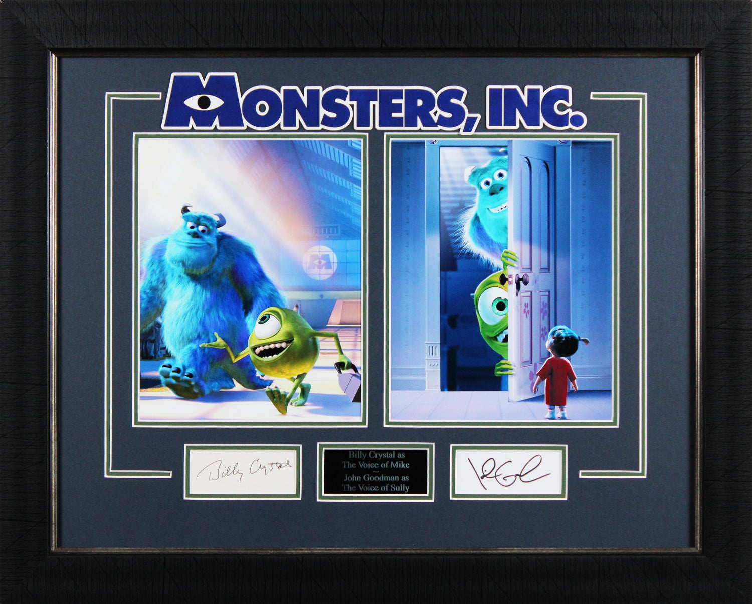 Billy Crystal & John Goodman Monsters Inc. Authentic Signed Framed Display BAS