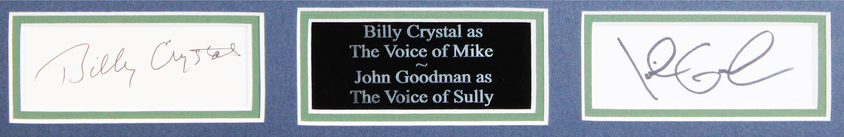 Billy Crystal & John Goodman Monsters Inc. Authentic Signed Framed Display BAS