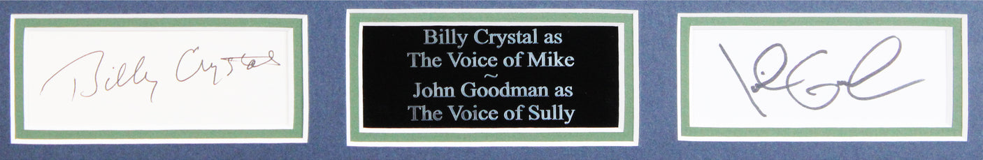 Billy Crystal & John Goodman Monsters Inc. Authentic Signed Framed Display BAS