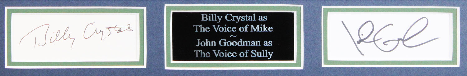 Billy Crystal & John Goodman Monsters Inc. Authentic Signed Framed Display BAS