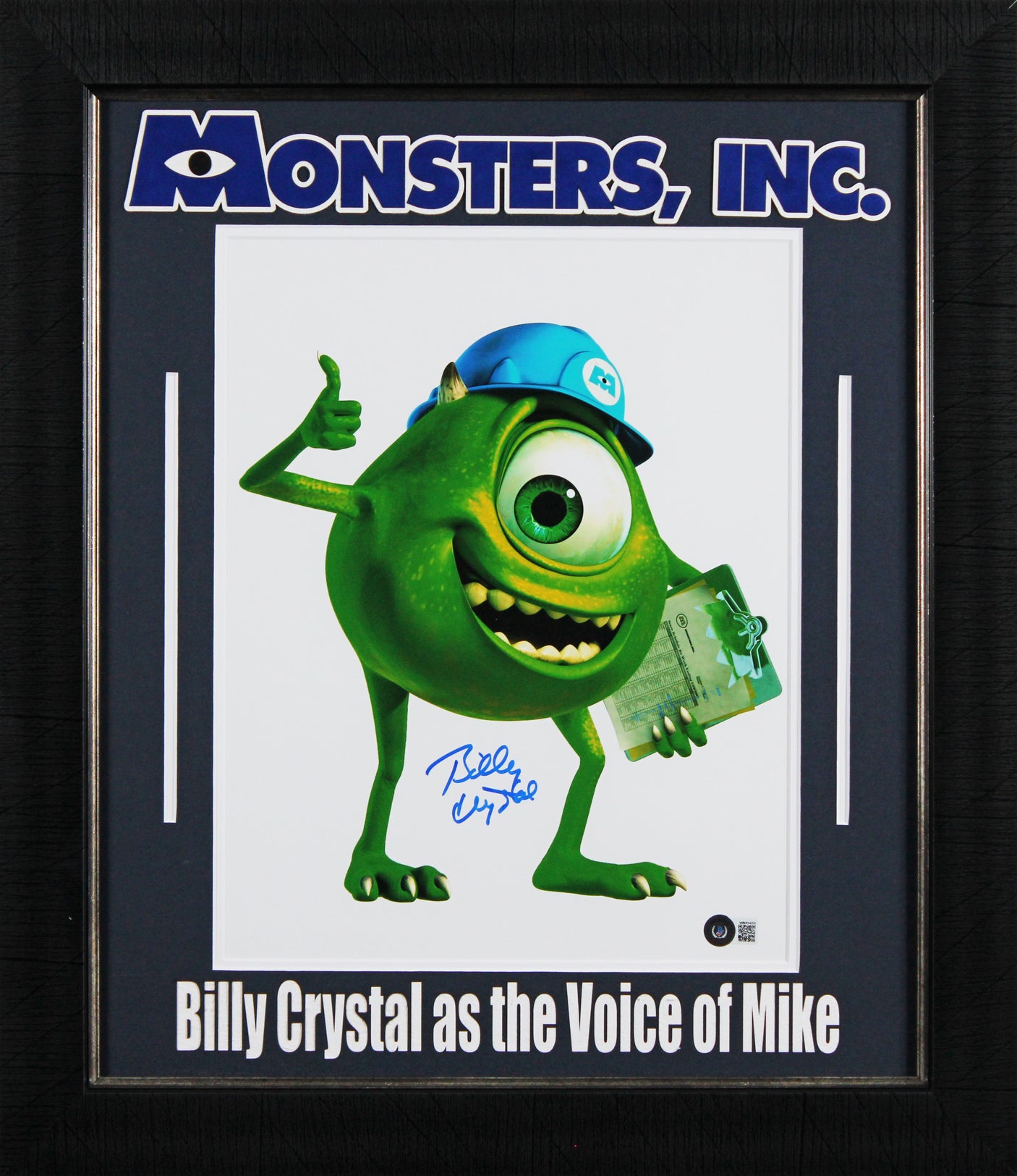 Billy Crystal Monsters Inc. Authentic Signed 11x14 Framed Photo BAS #WN89458