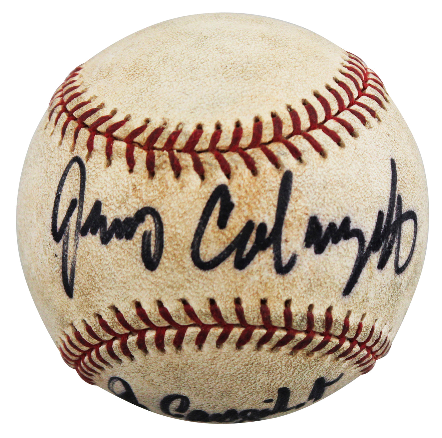 Suns Jerry Colangelo Authentic Signed Allen Selig OML Baseball BAS #BV70353